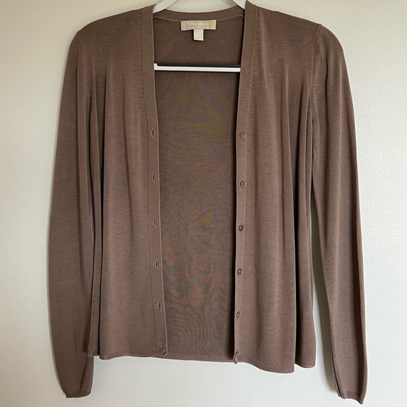 S’ MaxMara Cardigan, size XS, condition like new, beige color - Picture 3 of 11